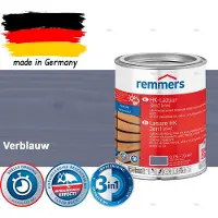 Remmers HK Lazuur 3-in-1 [plus] Verblauw - Premium Houtbeits voor Buiten | Transparant, Sneldrogend, Oplosmiddelarm | 0,75Liter