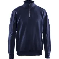 Blakläder Sweatshirt met halve rits 33691158 | Marineblauw | Maat M - 7330509466292