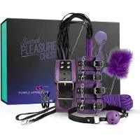 Bedroom Fantasies Secret Pleasure Chest X - Purple Apprentice - Zwart