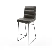 DELIFE Barstoel Pela-Flex vintage antraciet slipframe metaal