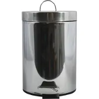 MSV 100437, 3 liter, rund, roestvrij staal, spiegelend, zilverkleurig, kunststof, terras