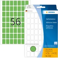 Herma Etiket 2345 12x18mm groen 1792stuks - 3 stuks