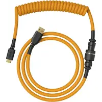 Glorious GMMK spiraalkabel Glorieus Goud, spiraalkabel, USB-C/USB-A - goud/zwart, Muis + Toetsenbord Accessoires, Goud