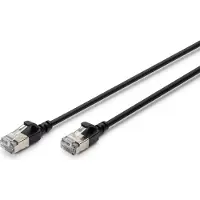Digitus DK-1632-A-020S-BL RJ45 Netwerkkabel, patchkabel CAT 6A F/FTP 2 m Zwart Kleurcodering, Afgeschermd, Meerdradig,