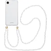 IMoshion Backcover met koord + armband voor de Apple iPhone 17e / 16e - Parels Hartjes