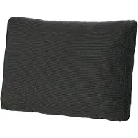 Madison Loungekussen Rug Luxe Rib Black (60 x 40 cm)
