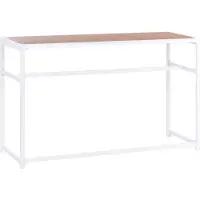 Beliani AVETRANA - Tuintafel - Wit - 150 x 50 cm - Staal