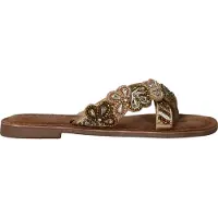 Lazamani Huisschoenen 'Teenslippers' beige