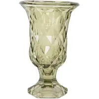 Clayre & Eef Vaas Ø 12x18 cm Groen Glas