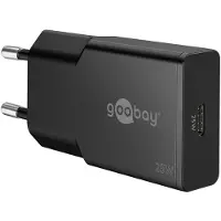 Goobay USB-C GaN Oplader 25W - Compacte USB PD Snellader