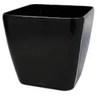 Lechuza Plantenbak Quadro Premium 28 LS zwart hoogglans