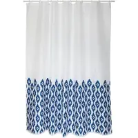 MSV Douchegordijn Ikat Blauw 180cm