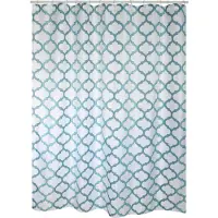 MSV Douchegordijn Hanko Blauw 180cm