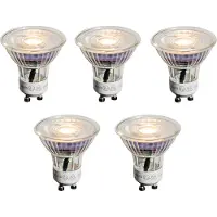 LUEDD Set van 5 GU10 50mm LED Lampen Helder 3.5W 330 lm 3000K
