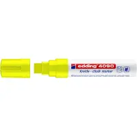 Edding 4090 chalk marker - blokpunt - 4 tot 15 mm - neon geel