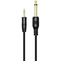 Dolphix 3,5mm Jack - 6,35mm Jack kabel | mono | verguld | 5 meter