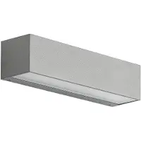 Arcchio LED-wandlamp buiten Lengo, alu / grijs / zink, Aluminium, Modern, LED wandlamp buiten