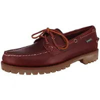 Sebago Sebagovoor mannen. 7001HU0 Ranger Waxy bruin leren bootschoenen (44), Leer, Plat, 1 tot 3 cm, Veters, Casual