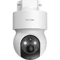 Beafon SAFER 3S Pro, Beveiligings-IP-camera, Buiten, Draadloos, Compatibel met Amazon Alexa & Google Assistant, Voor wandmontage, Wit