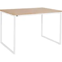 DOMUS Mali-Eettafel - 6-zits - Wit Eiken