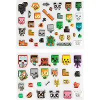 Paladone Minecraft Officieel Gelicentieerde Puffy Gadget Decals Laptop- en Telefoonhoesstickers voor Jongens en Meisjes, Creeper, Steve, TNT Gamer Cadeau, Overworld Decals voor Alle Leeftijden -