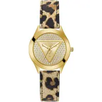 GUESS Analoog horloge beige / champagne / goud / zwart