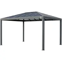 TOOLPORT Tuinpaviljoen 3x4m, Hardtop, zonder zijwanden