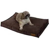 Acaza Hondenkussen - Hondenmand - Hondenbed - 75 x 50 cm - Bruin - 100% Gerecycleerd Materiaal - Hondenkussen wasbaar - Hondenmanden - Kattenkussen