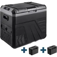 Evolar Elektrische Compressor Koelbox - 45L - 12V/230V - Inclusief 2 Accu's - Zwart