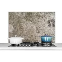 KitchenYeah Spatscherm keuken 100x65 cm - Kookplaat achterwand Roest - Stenen - Leisteen - Beton print - Muurbeschermer - Spatwand fornuis - Hoogwaardig aluminium