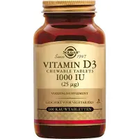 Solgar Vitamine D-3 1000 IU/25 mcg Kauwtabletten