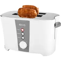 Ecg ST 818 - Broodrooster - Toaster - Wit - 800 W