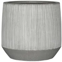 Pottery Pots Bloempot Ridged Harith L White stripe 53,5 x 48 cm