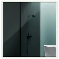 Tulup Spiegel – Rechthoekige Spiegel – 50 cm x 50 cm – Wandspiegel Zonder Lijst – Badkamer Spiegel – Moderne Spiegel – 4000K (Neutraal Licht)