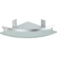 MSV Badkamer Planchet – Wandplanchet Badkamer met Veiligheidsrand – Badkamer Schap voor Opbergen – 25 x 2 cm