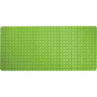 MSV Douche/bad anti-slip mat badkamer - rubber - limegroen - 76 x 36 cm - Badmatjes