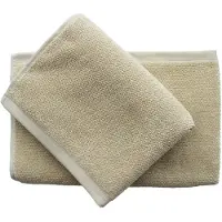THE ORGANIC COMPANY Mild Handdoekenset 50x80 / 70x140 Cm - Handdoeken & badhanddoeken Biologisch Katoen Pale Honey - 1197-218