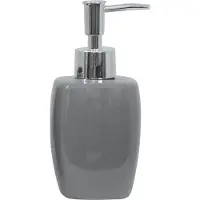 MSV 3-delige Badkameraccessoireset Keramiek Classic - Donkergrijs