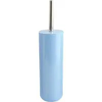 Spirella MSV Porto Toilet/wc-borstel in houder - kunststof - pastel blauw - 38 cm - Toiletborstels