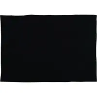 MSV Badkamerkleed/badmat tapijtje voor op de vloer - zwart - 50 x 80 cm - Microvezel - Badmatjes