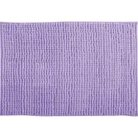 MSV Badkamerkleed/badmat tapijtje voor op de vloer - lila paars - 50 x 80 cm - Microvezel - Badmatjes