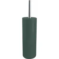 Spirella MSV Porto Toilet/wc-borstel in houder - kunststof - donkergroen - 38 cm - Toiletborstels