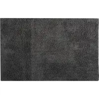 MSV Badkamerkleedje/badmat tapijt voor de vloer - donkergrijs - 40 x 60 cm - Badmatjes