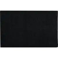 MSV Badkamerkleedje/badmat tapijt voor de vloer - zwart - 40 x 60 cm - Badmatjes