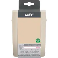 MSV Romana Uni Douchegordijn - PEVA Douchegordijnen Waterafstotend - Beige - 180x180 cm