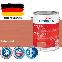 Remmers HK Lazuur 3-in-1 [plus] Zalmrood - Premium Houtbeits voor Buiten | Transparant, Sneldrogend, Oplosmiddelarm | 2,5Liter