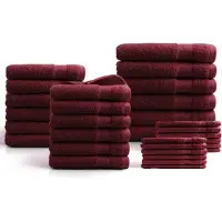 DoubleDry Hotel handdoeken 30-delig set 100% katoen 500 g/m2 zacht &