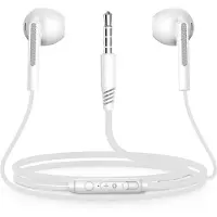 Xssive Oordopjes met draad - 3,5mm Jack aansluiting - Oortjes met draad en microfoon - Wit
