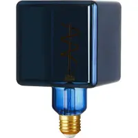 SPL | LED Filament | Grote fitting E27 | Kubuslamp | Helder | Blauw | 4W | Dimbaar
