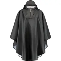 Mirage polyester regenponcho - zwart